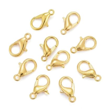 Lobster Clasp – Bright Gold – 12mm