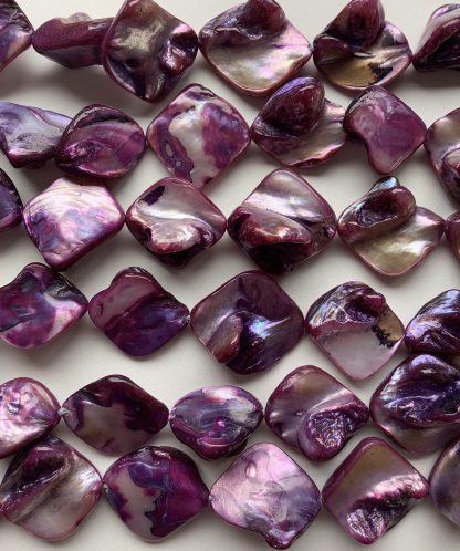 Mother Of Pearl Nuggets – Purple – Pack Of 10