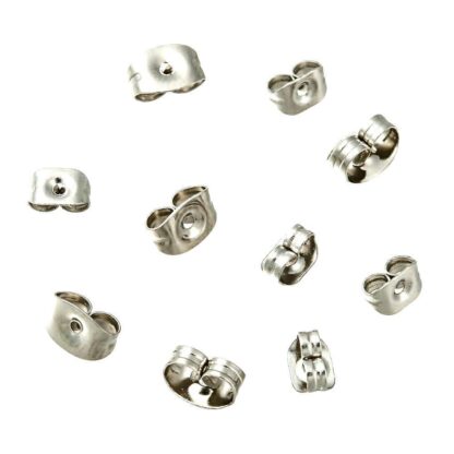 Earring Backs – 316 Surgical Stainless Steel – 25 Pairs