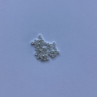 Crimp Beads – Rondelle – Silver – 2mm – Pack of 100