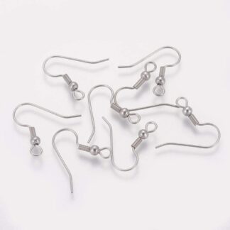 Stainless Steel Earring Wires – Pack Of 10 Pairs