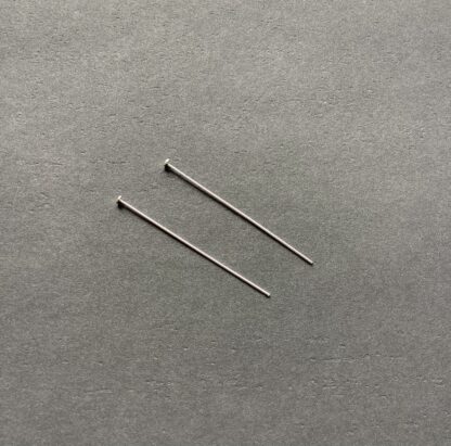 Sterling Silver Head Pins – 45×0.5mm – Pack Of 2