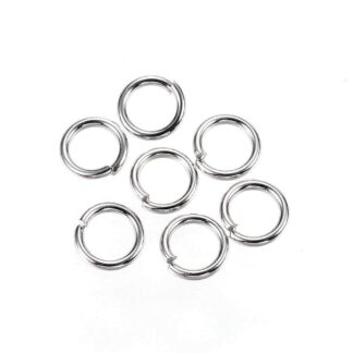 Jump Rings – Stainless Steel – 4×0.5mm – Pack Of 50