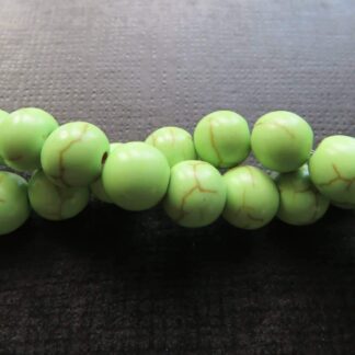 Howlite Beads – Green – 8mm – Strand Of 50 Beads
