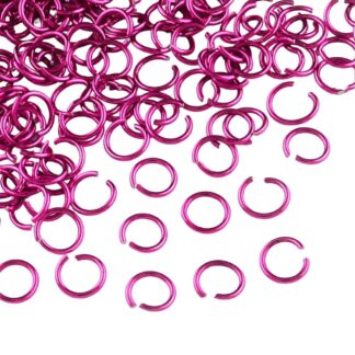Jump Rings – Cerise Pink – 6×0.8mm – Pack Of 50