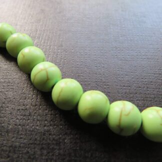 Howlite Beads – Green – 6mm – Strand Of 70 Beads