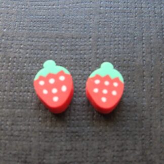 Polymer Clay Bead – Strawberry