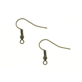 Nickel Free Earwires – Antique Bronze – 18x16mm – 30 Pairs
