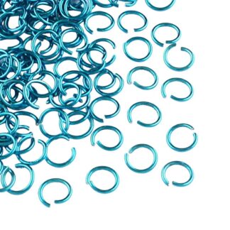 Jump Rings – Turquoise – 6×0.8mm – Pack Of 50