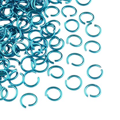 Jump Rings – Turquoise – 6×0.8mm – Pack Of 50