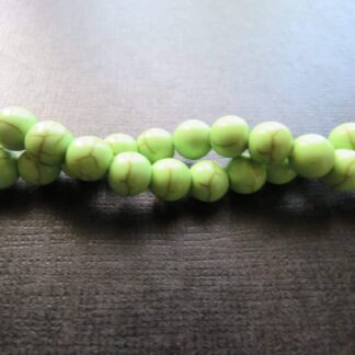 Howlite Beads – Orange – 10mm – Strand Of 40