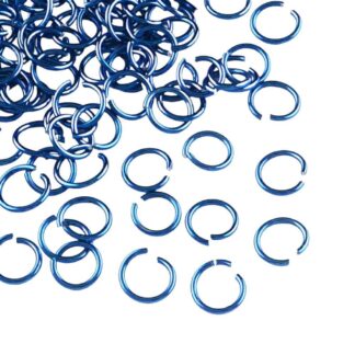 Jump Rings – Royal Blue – 6×0.8mm – Pack Of 50