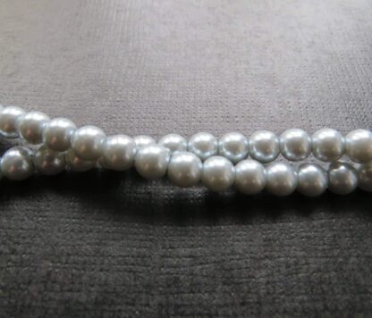 Glass Pearls – Silver – 6mm – Strand Of 72 Beads