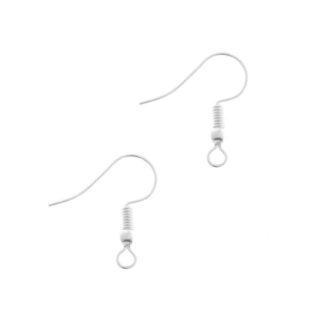 Nickel Free Earwires – Silver – 18x16mm – 30 Pairs