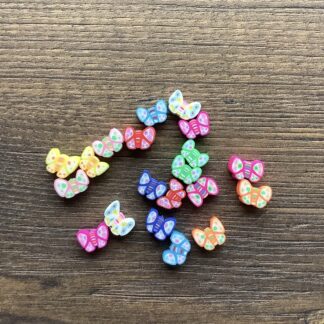 Polymer Clay Beads – Butterfly – Pack Of 20