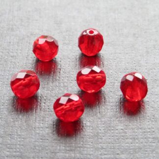 Czech Fire Polished Glass Beads