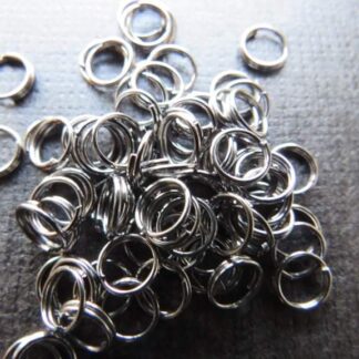 Split Rings – Gunmetal – 6x1mm – Pack Of 50