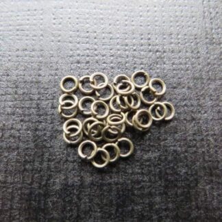 Jump Rings – Antique Bronze – 3×0.5mm – Pack Of 50