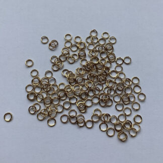 Jump Rings – Gold – 4×0.7mm – Pack Of 50