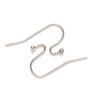 Closable Earwires – Stainless Steel – 39x12mm – Pack Of 10 Pairs