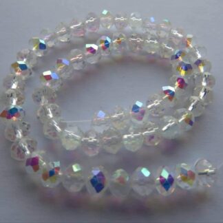 Faceted Crystal Rondelles – Champagne – 4x3mm – Strand Of 100 Beads