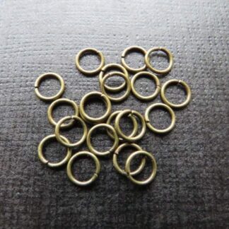 Jump Rings – Antique Bronze – 6×0.8mm – Pack Of 50