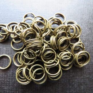 Split Rings – Antique Bronze – 8x1mm – Pack Of 50