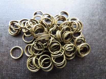 Split Rings – Antique Bronze – 8x1mm – Pack Of 50
