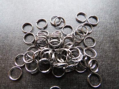 Split Rings – Gunmetal – 8x1mm – Pack Of 50