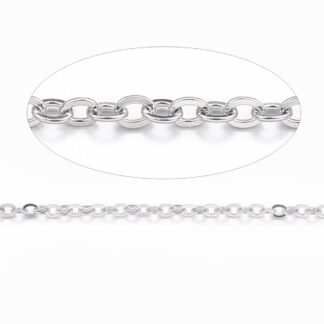 Cable Chain – Stainless Steel – 2x3mm – 1 M Length