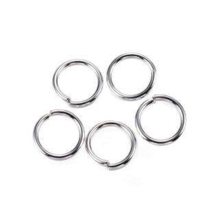 Jump Rings – Stainless Steel – 7×0.9mm – Pack Of 50