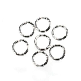 Jump Rings – Stainless Steel – 5×0.7mm – Pack Of 50