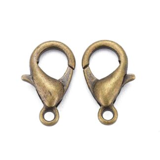 Nickel Free Lobster Clasp – Antique Bronze – 10mm