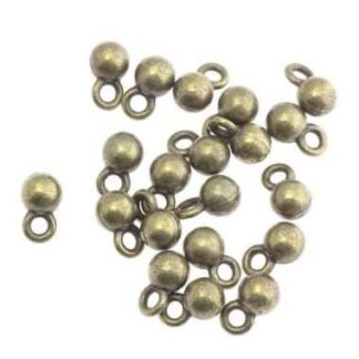 Nickel Free Chain Extender Drop Bead – Antique Bronze – 7x4mm