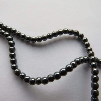 Hematite Beads – Graphite – 3mm – Strand Of 135 Beads