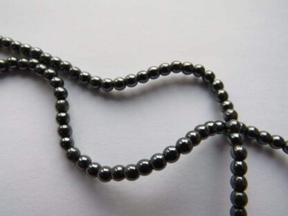Hematite Beads – Graphite – 3mm – Strand Of 135 Beads