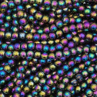 Hematite Beads – Rainbow – 4mm – Strand Of 95 Beads