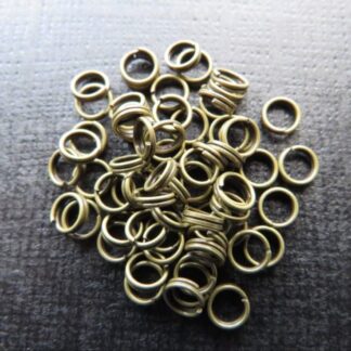 Split Rings – Antique Bronze – 5x1mm – Pack Of 50