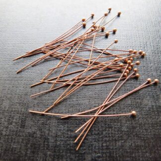 Ball Pins – Red Copper – 38×0.4mm – Pack Of 30