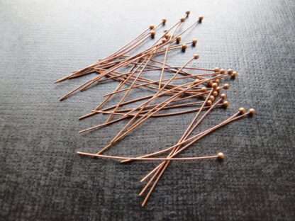 Ball Pins – Red Copper – 38×0.4mm – Pack Of 30