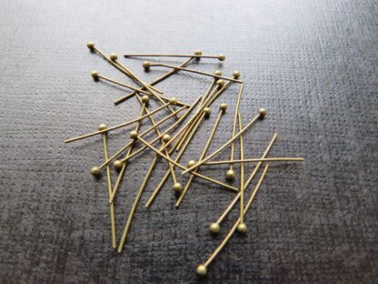Ball Pins – Antique Bronze – 25×0.6mm – Pack Of 50