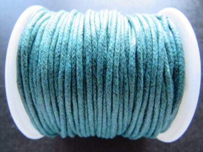 Waxed Cotton Cord – Dark Green – 1.5mm – 1 M Length