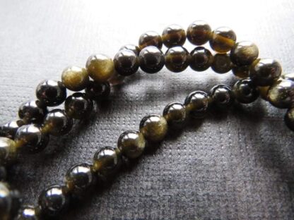 Gold Obsidian – 6mm – Strand Of 30 Beads