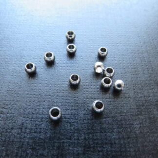 Spacer Beads – Stainless Steel – 3.8x3mm – Pack Of 10