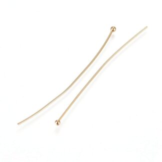 Ball Pins – Gold – Stainless Steel  – 50×0.6mm – Pack of 10