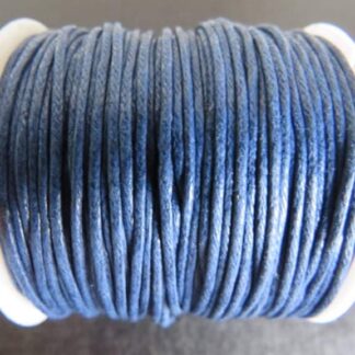 Waxed Cotton Cord – Navy – 1mm – 1 M Length