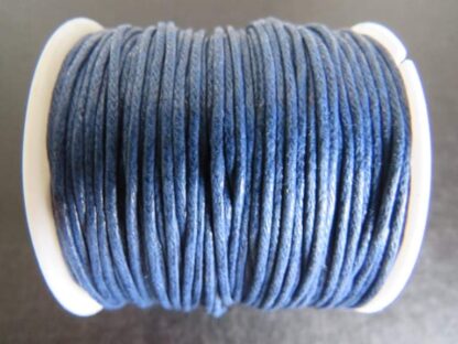 Waxed Cotton Cord – Navy – 1mm – 1 M Length
