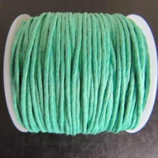 Waxed Cotton Cord – Green – 1mm – 1 M Length