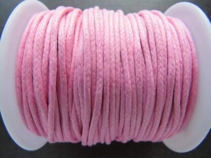 Waxed Cotton Cord – Pink – 1.5mm – 1 M Length