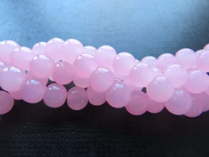 Glass Beads – Candy Pink – 6mm – Strand Of 50 Beads